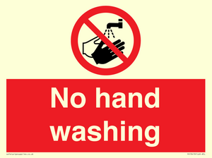 No hand washing